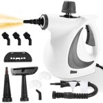 Nettoyeur vapeur puissant pour la maison, nettoyeur vapeur portatif 1050 w avec 12 accessoires, nettoyeur ...