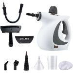 Nettoyeur vapeur sous pression portatif avec 10 accessoires, machine � vapeur pour le nettoyage