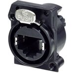 Chassis femelle neutrik ne8fah - c5 - con rj45 embase femelle horizontale noir 1 pc(s)