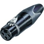 Xlr femelle, droit neutrik nc3fxx - bag nombre de p�les: 3 noir 1 pc(s)