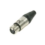 Connecteur xlr. 4 points femelle. argente. nickel nc4fx ri5965 - neutrik
