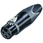 Neutrik - xlr femelle, droit nc3fxx - bag nombre de p�les: 3 noir 1 pc(s) d28020