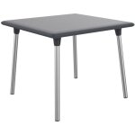 New flash table carre intrieure, extrieure 90x90 gris fonc - resol