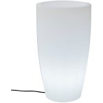 Bamb� 70 jardini�re ronde avec lumi�re pour plantes et fleurs tr�s r�sistantes. lumi�re blanc froid avec ...