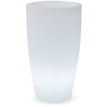 Bamb� 70 jardini�re ronde avec lumi�re pour plantes et fleurs tr�s r�sistante. chargement solaire et ...