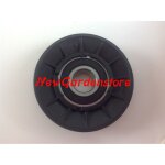 Poulie guide courroie palier plat rainure tondeuse universal 132052 diam73mm