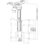 Newstar - neomounts fpma - c020black support tv pour plafond 25, 4 cm (10') - 101, 6 cm (40') inclinable ...