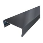 Aluhome ? nez de cloison aluminium 15 / 10�me 2, 60 m ? largeur 74 mm ? couleur gris anthracite ral7016 ...