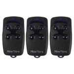 Lot de 3 télécommandes nice flo4rs - 4 canaux 433. 92 mhz - compatible récepteurs flox2r / floxi2r / ... Lot de 3 télécommandes nice flo4rs - 4 canaux 433. 92 mhz - compatible récepteurs flox2r / floxi2r / ...