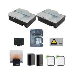 Kit d&39automatisation de portail battant nice s - fab2024 - bd moteur enterr 2, 3 m 24 vdc sfab2024bdkce ...