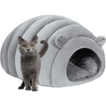 Niche pour chat chaud grotte de dme moelleux lit de chaton chenil panier de chien douillet lit nid intrieur ...