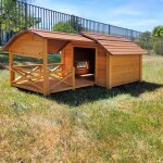 Animal valley - niche pour chien cheyenne avec terrasse Animal valley - niche pour chien cheyenne avec terrasse