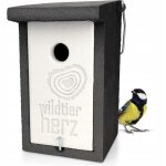 Nichoir en bois et b�ton wildtierherz 32 mm - pour m�sanges charbonni�res