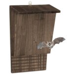 Nichoir a chauves souris en bois de pin brun