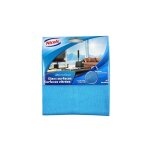 Nicols - lavette microfibre pour vitres bleue