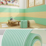 Nicola ensemble de 2 stickers muraux souples textur�s 3d, protection d'angle en mousse, protection anti ...