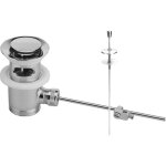 Bonde de lavabo automatique nicoll l3214 chrom� brillant avec tirette 60mm