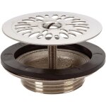 Nicoll - bonde grille d55 inox - corps laiton