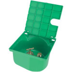 Nicoll - bouche arrosage carr�e verte arriv�e f 3 / 4' (20x27) - sortie m 3 / 4 (20x27)