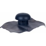 Nicoll - chapeau de ventilation �80 ? avec collerette �tanch�it� 40x33 ardoise ? pour toiture ou �vacuation ...