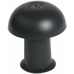 Chapeau de ventilation pvc - diam�tre : 63 - couleur : ardoise - avec moustiquaire