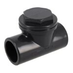 Nicoll - clapet anti - retour carj 50mm avec bouchon d�vissable en pvc anthracite