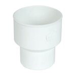 Nicoll ? r�duction concentrique �100 / 80 mm en pvc blanc ? raccord pour goutti�re ? installation facile ...