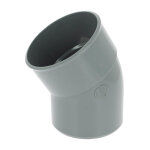 Nicoll coude 30° pvc évacuation mâle femelle Ø125 Nicoll coude 30° pvc évacuation mâle femelle Ø125