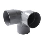 Nicoll - coude 87�30 double d'�querre pvc �vacuation m�le femelle �100