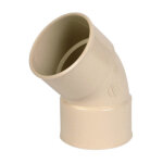 Nicoll - coude 45 degr� femelle femelle, pour descente pvc 80 couleur sable