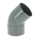 Nicoll - coude 45° pvc évacuation mâle femelle Ø100 Nicoll - coude 45° pvc évacuation mâle femelle Ø100