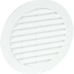 Grille d'a�ration ronde - diam�tre 148 mm - avec moustiquaire - girpi