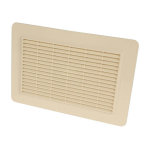 Nicoll grille façade applique horiz moustiquaire 200cm² sable Nicoll grille façade applique horiz moustiquaire 200cm² sable