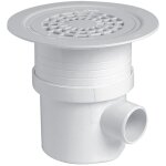 Nicoll - grille pvc blanche pour siphon de sol docia systemes sitar