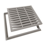 Nicoll grille de sol avec cadre 40 x 40 gris clair Nicoll grille de sol avec cadre 40 x 40 gris clair