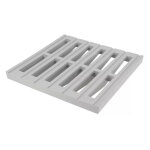 Nicoll - grille de sol gr25 sans cadre 250x250mm gris clair rsistant aux uv