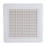 Nicoll - grille de ventilation avec grille anti insectes - couleur blanche - 246 x 246 mm Nicoll - grille de ventilation avec grille anti insectes - couleur blanche - 246 x 246 mm