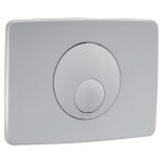 Nicoll - plaque de commande double volume 146x205 boutons ronds blancs