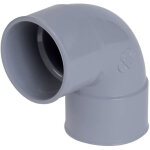 Nicoll - raccord pvc gris coud� ff 87�30 - � 32 mm - double embo�ture - cf88