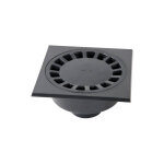 Nicoll - siphon cour 20x20 sorties 63 / 75 gris fonc