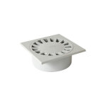 Nicoll - siphon de sol pvc gris clair - 250 x 250 mm Nicoll - siphon de sol pvc gris clair - 250 x 250 mm