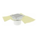 Nicoll - siphon pour douche carrelée - docia sicax 15x15 cm - verticale Nicoll - siphon pour douche carrelée - docia sicax 15x15 cm - verticale
