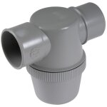 Nicoll - siphon de lavabo yj1c � coller entr�e horizontale d50mm pvc - c couleur gris