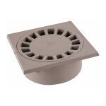 Nicoll - siphon de sol pvc gris clair - 200 x 200 mm