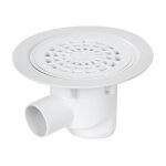 Nicoll - siphon sortie horizontale 50 sol plastique grille pvc