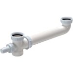 Nicoll - tubulure �vier 2 cuves gain de place, r�glable 150 � 335 mm