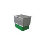 Nid exterior berceau pour cage de lapin avec godet vert interchangeable