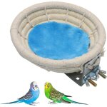 Nid d'oiseau en corde de chanvre, nid de cage � oiseaux, nid d'�levage de perruche, nid cage � oiseaux ...