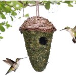 Nid d'oiseau tiss� � la main, maisons d'oiseaux � l'ext�rieur, cave naturelle en ext�rieur - nid de m�sanges ...