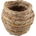 Nid en paille tress� main pour oiseaux, cage pour hamster, maison de reproduction pour perruches, canaris ...